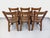 1960s Vintage Brutalist Oak Chairs, 1960s, Set of 6 For Sale - Image 5 of 18