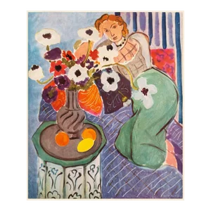 1940s After Henri Matisse "Blue Odalisque", First Edition Period Swiss Lithograph