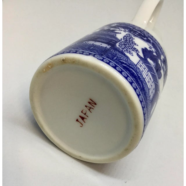 Japonisme Vintage 1920s Japan Transfer-Ware Sake Pitcher For Sale - Image 3 of 11