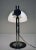 White Glass and Metal Table Lamp by Zonca, 1970s For Sale - Image 8 of 12