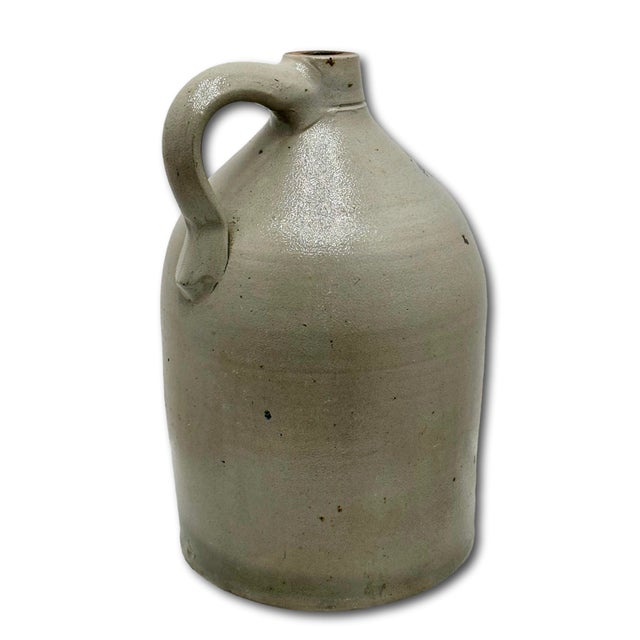 Excellent Antique American Blue Flower Decorated 2 Gallon Jug by New York Stoneware Company Fort Edwards - Circa Mid 1800s For Sale - Image 16 of 18