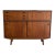 Vintage Danish Modern Teak Secretary Sideboard Cabinet With Drop Front Bar 1960s For Sale