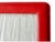 Vintage Spanish Red Leather Rectangular Table Picture Frame With Easel Back For Sale - Image 4 of 6