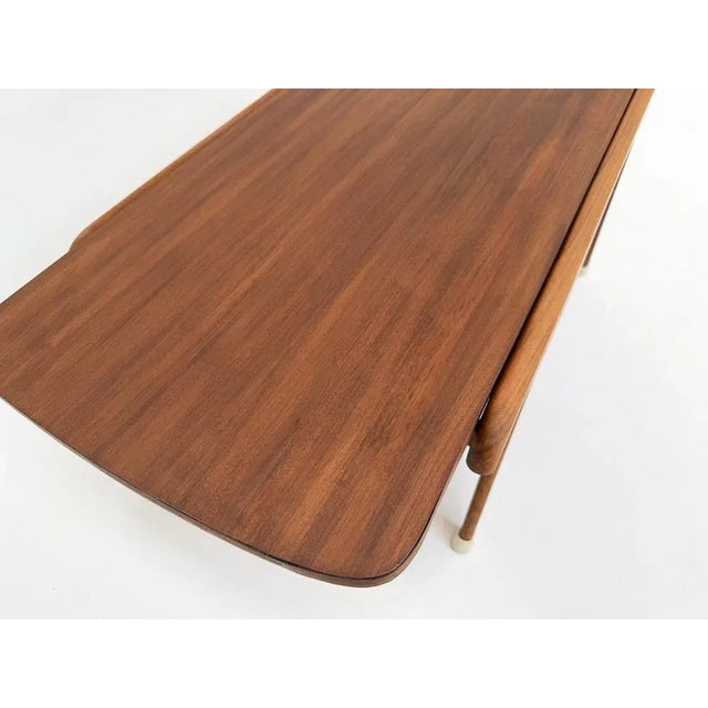 Mid-Century Modern Coffee Table with Reversible Teak and Formica Top, 1950s For Sale - Image 6 of 12