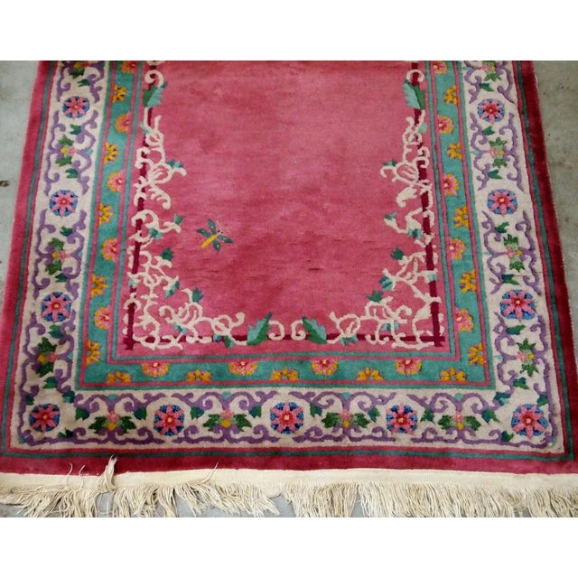 Chinese 1930s Handmade Art Deco Chinese Rug For Sale - Image 3 of 8