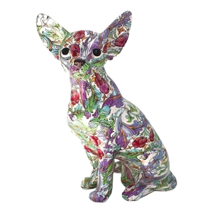 Interior Illusions Plus Retro Flower Chihuahua
