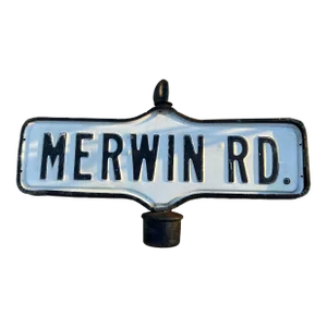 Vintage Metal Double Sided Street Sign