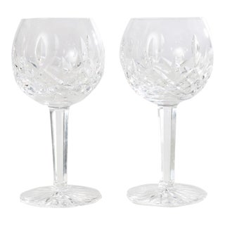 1980s Lismore Wine Glasses - a Pair For Sale