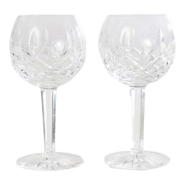 1980s Lismore Wine Glasses - a Pair For Sale