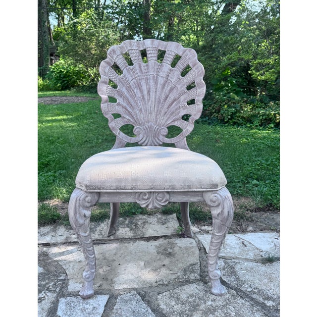 1960s Brown Jordan Shell Grotto Style Dining Chair For Sale - Image 12 of 13