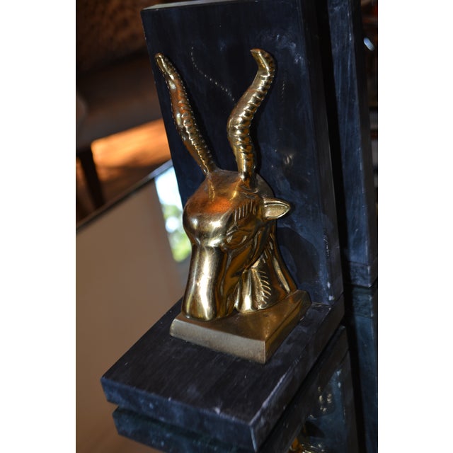 Brass Antelope Bookends A Pair Chairish