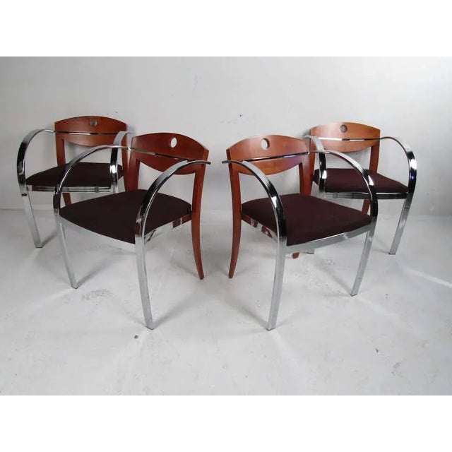1970s Rare Set of Midcentury Paoli Dining Chairs For Sale - Image 5 of 11