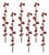 Red Berry Twig Stem (Set of 6) For Sale