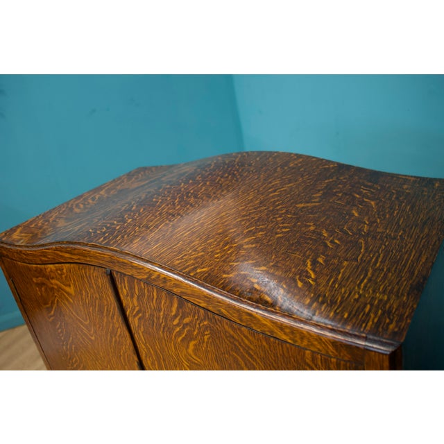 Art Deco Oak Linen Cabinet, 1930s For Sale - Image 6 of 11