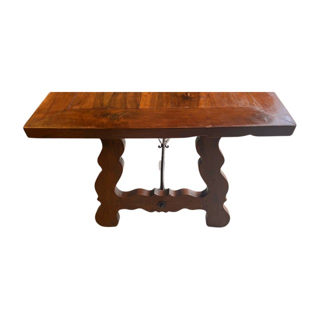 19th Century Spanish Trestle Dining Farm Table For Sale - Image 15 of 15