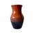 This striking Moorcroft flambé vase features a rich gradient glaze transitioning from glowing sunset orange through warm...