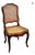 Set of 4 Mid 20th Century French Louis XV Style Walnut Caned Dining Chairs — Handwoven Cane Seats & Backs For Sale