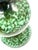 Large Space Age Table Lamp with Monumental 48cm Ceramic Base in Emerald Green from Kaiser Leuchten For Sale - Image 4 of 14