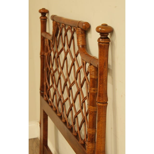 Vintage Faux Bamboo and Rattan Twin Headboard Chairish