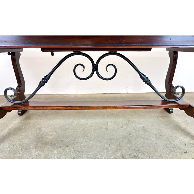 Wood Theodore Alexander Castle Bromwich English Style Extendable Dining Table With 2 Leaves For Sale - Image 7 of 14