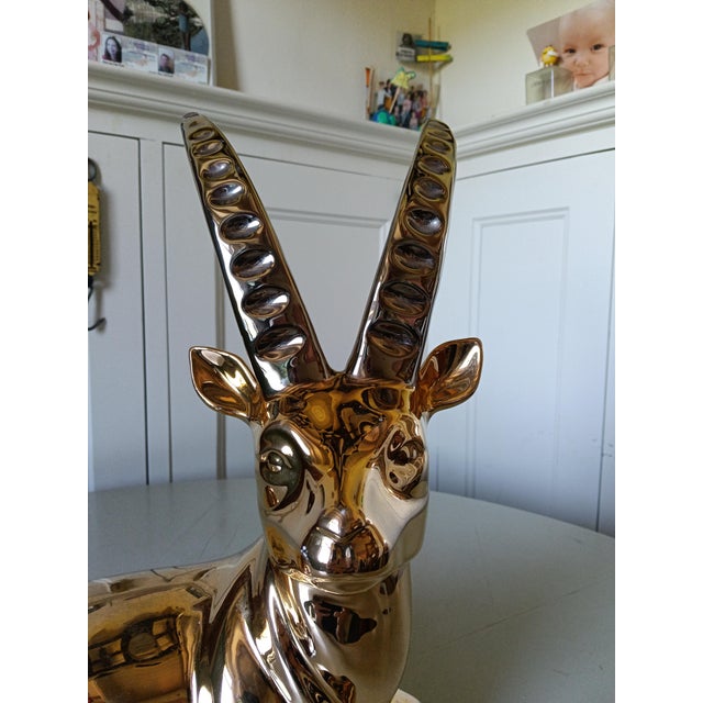 Ceramic Ceramic Antelope by Ezio Zanardello, 1970s For Sale - Image 7 of 9