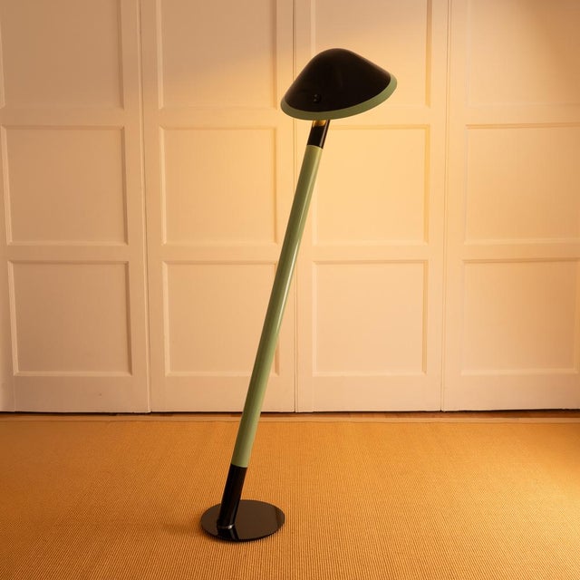 Lacquered Vinyl Floor Lamp, France, 1970 For Sale - Image 3 of 9