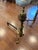 19th Century Antique American Brass and Cast Iron Fireplace Andirons W. Ball and Claw Feet For Sale - Image 9 of 12