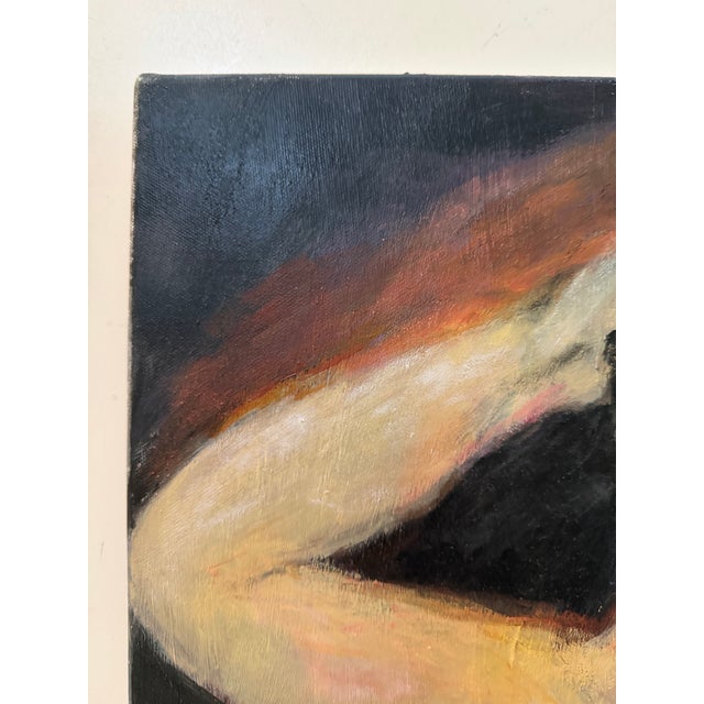 Figurative Vintage Expressive Nude Female Figure Painting - Signed in the Back For Sale - Image 3 of 8