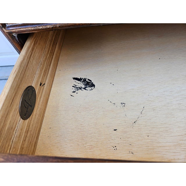 English William and Mary Style Three Drawer Chest or Side Table For Sale - Image 13 of 15