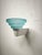 Glass Light Blue Glass Wall Lamp from Leucos, 1980s For Sale - Image 7 of 8