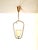 Mid-Century Scandinavian Brass Pendant Lamp with Glass Shade, 1950s For Sale - Image 12 of 18
