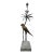Vintage Hollywood Regency Palm Tree Parrot Table Lamp For Sale