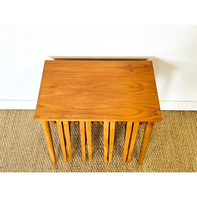 1960s Vintage Scandinavian Nesting Tables, 1960, Set of 5 For Sale - Image 5 of 13