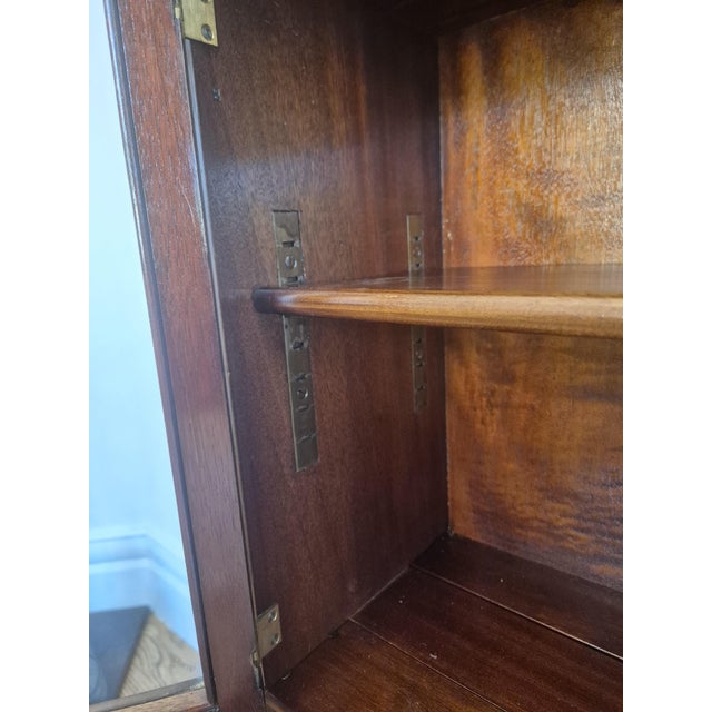Vintage Art Deco Glazed Mahogany Sectional Bookcase from Minty Oxford, 1930s For Sale - Image 14 of 15