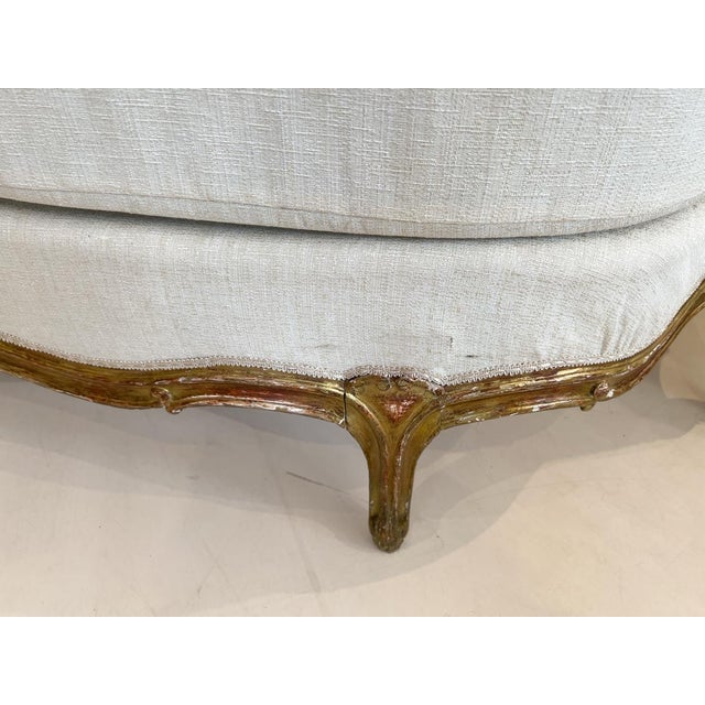 Pair of Large 19th Century Gilded Louis XV Banquettes For Sale - Image 11 of 12