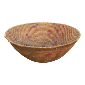 28" Dm Faded Motif Handwoven Gathering Basket