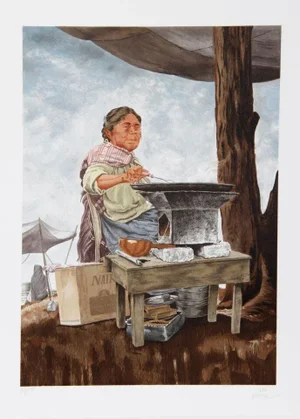 Vic Herman, "Our Daily Bread," Lithograph