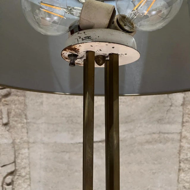 Gerald Thurston 1950s Elegant Brass Table Lamp Marble Base Gerald Thurston Lightolier For Sale - Image 4 of 12