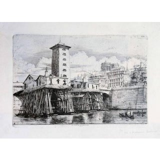 Charles Meryon, La Pompe Notre Dame, 1850, Etching For Sale
