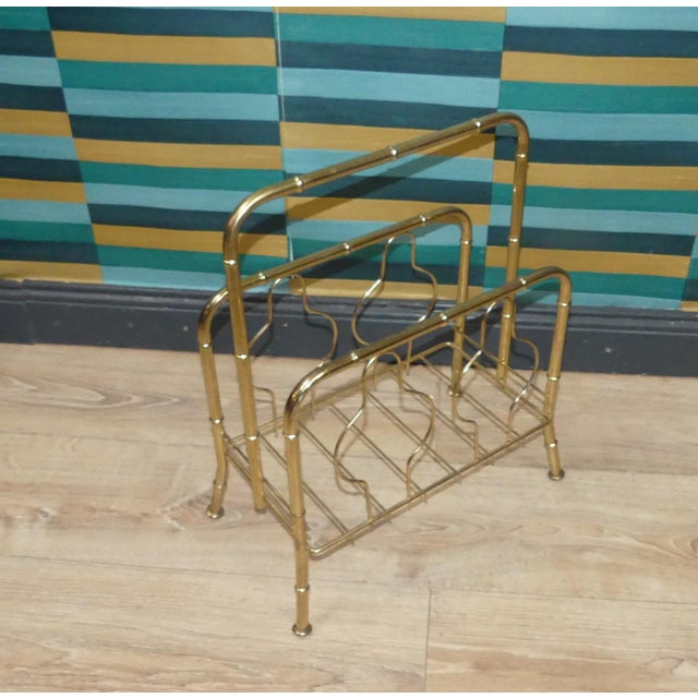 Great side table decoration! Elegant storage for magazines, etc. Understated, subtle, yet sophisticated Gold-plated...