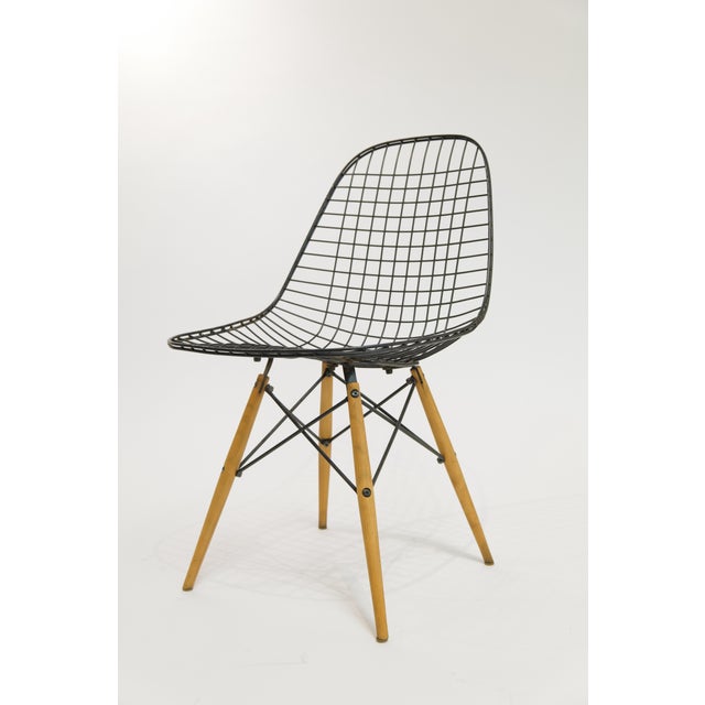 Eames Dowel Leg Wire Chair for Herman Miller, 1950s For Sale - Image 10 of 18
