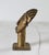 Tribal Vintage Ghanaian Brass Mask Head on Pedestal For Sale - Image 3 of 10