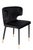 2010s Waterfall Dining Set With Marble Top & Black & Gold Chairs - Set of 7 For Sale - Image 5 of 8