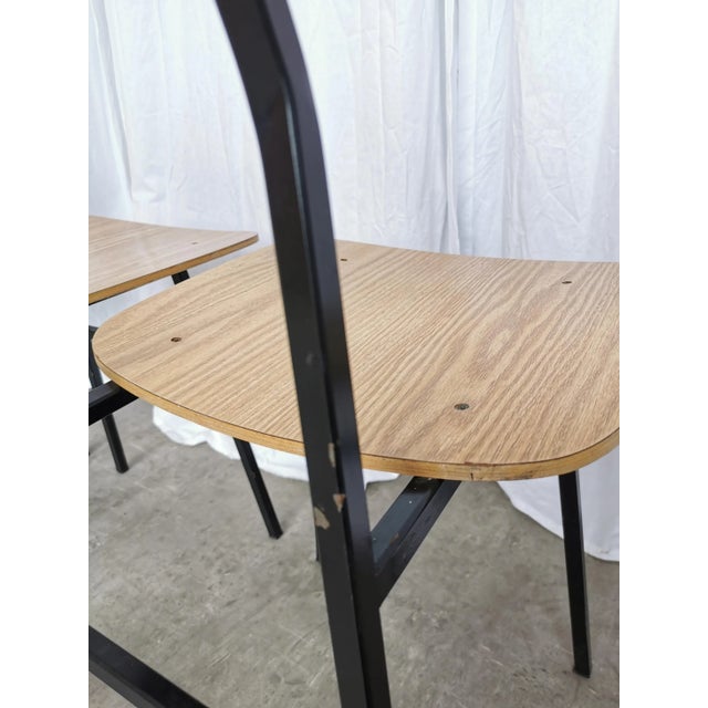 Mid-Century Modern School Chairs from STOL Kamnik, 1970s, Set of 4 For Sale - Image 11 of 18