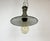 Industrial Blue Enamel Factory Pendant Lamp with Cast Aluminium Top, 1960s For Sale - Image 9 of 16