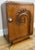 Antique French Art Deco Oak Bedside Table with Marble Top For Sale - Image 3 of 12