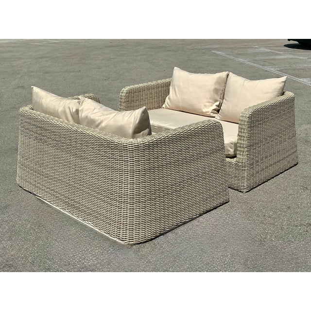 Taupe Vintage Janus Et Cie “Zeya” Two Seat Sofa For Sale - Image 8 of 12