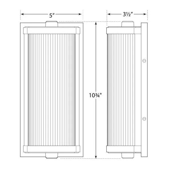 Visual Comfort Thomas O'Brien for Visual Comfort Signature Dresser Short Glass Rod Light in Hand-Rubbed Antique Brass with Frosted Glass Liner For Sale - Image 4 of 4