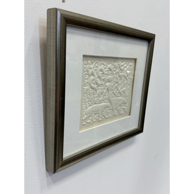 1980s Vintage Relief Paper Art Deco Motif For Sale - Image 5 of 5