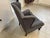 Vintage Lounge Chair in Grey Fabric For Sale - Image 17 of 18